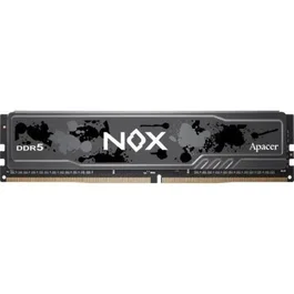 Apacer Memoria RAM NOX DDR5 16GB 6000MHz CL38 DIMM 288 Pins (AH5U16G60C622MBAA-1) para Gaming, Intel XMP 3.0, ECC, Disipador Aluminio